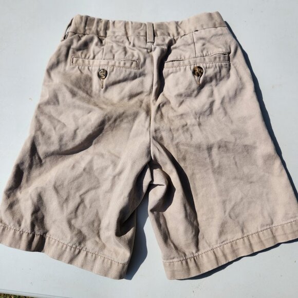 Gap Kids Uniform Flat Front Shorts Size 7 Slim Khaki 100% Cotton Easy Fit - Picture 5 of 9